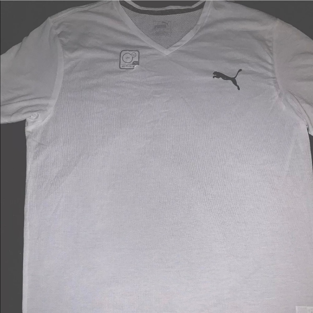 Woman’s Palmer White Tea V-Neck